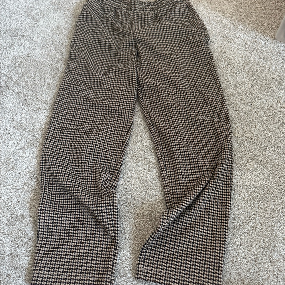 a new day Men's Black and White Houndstooth Pants